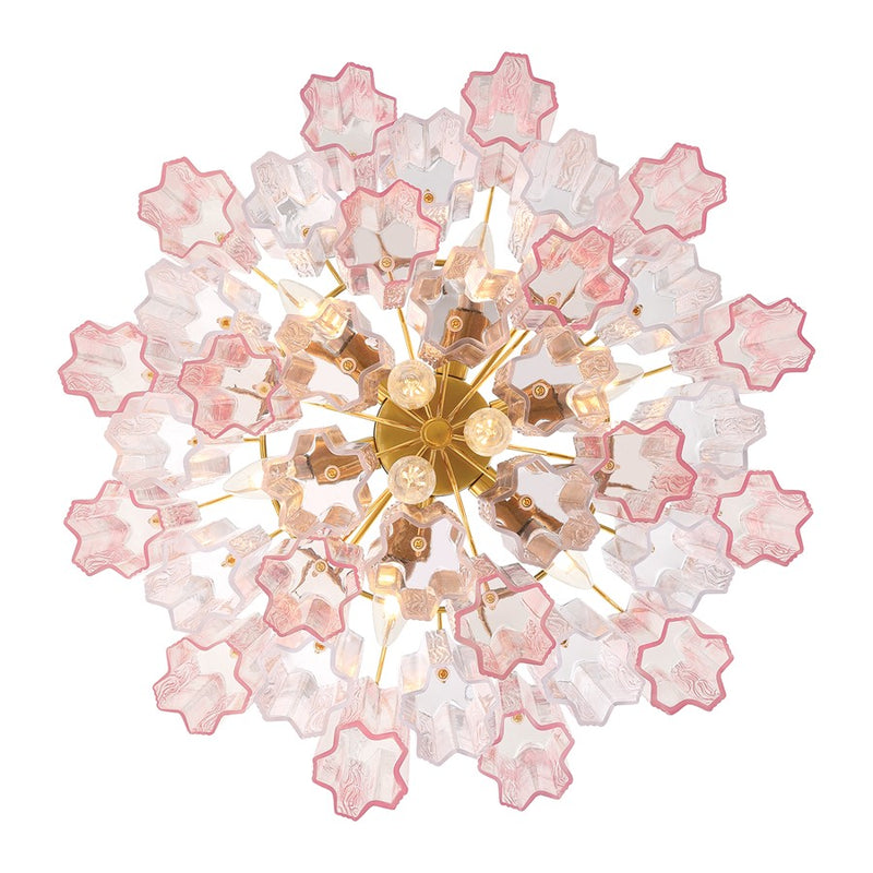 Crystorama Addis 9 Light Chandelier, Brass/Gold/Spring