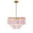Crystorama Addis 9 Light Chandelier, Brass/Gold/Spring