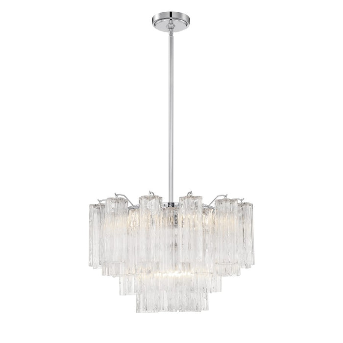 Crystorama Addis Chandelier, Chrome