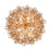 Crystorama Addis Chandelier, Brass
