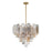 Crystorama Addis Chandelier, Brass
