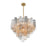 Crystorama Addis Chandelier, Brass