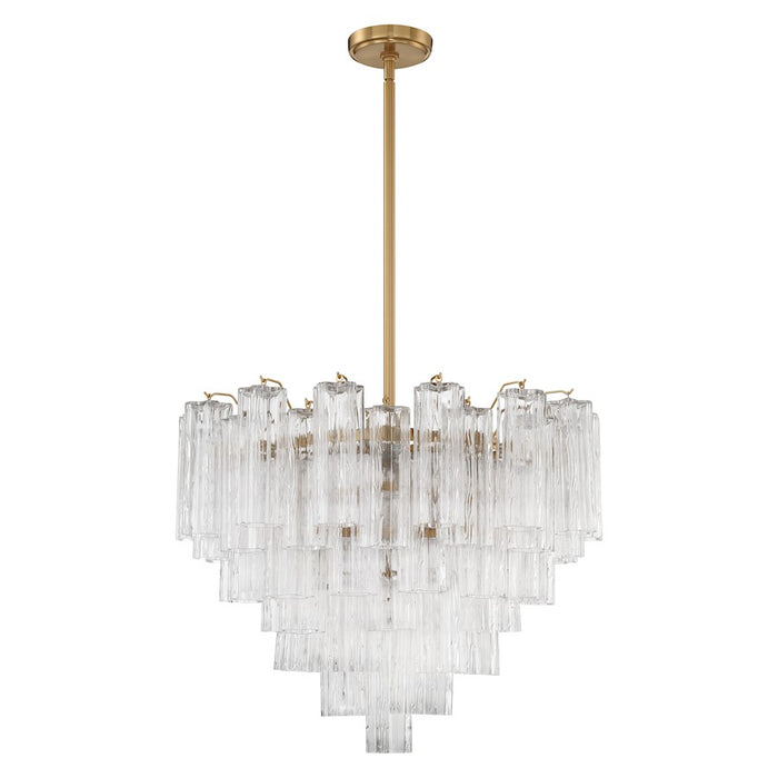 Crystorama Addis Chandelier, Brass