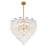 Crystorama Addis Chandelier, Brass