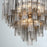 Crystorama Addis 12 Light Chandelier, Gray/Brass/Gold/Smoke