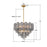 Crystorama Addis 12 Light Chandelier, Gray/Brass/Gold/Smoke