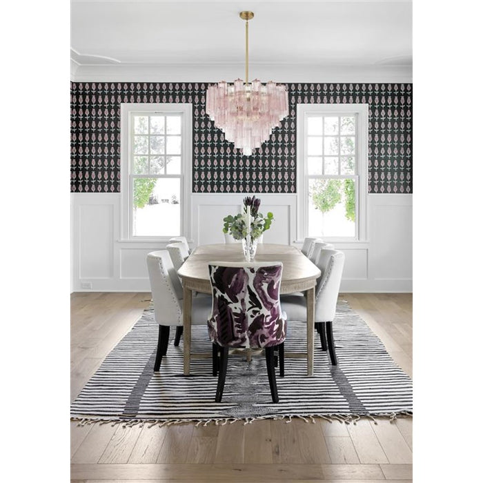 Crystorama Addis 12 Light Chandelier, Brass/Gold/Spring