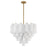 Crystorama Addis Chandelier, Brass