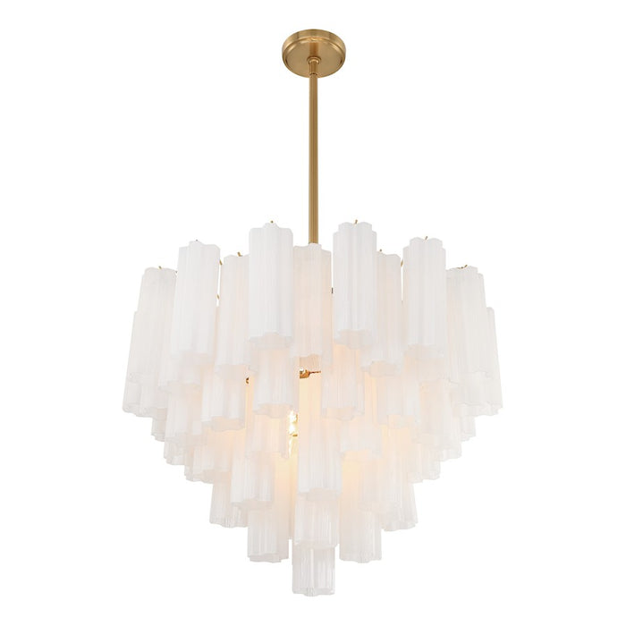 Crystorama Addis Chandelier, Brass