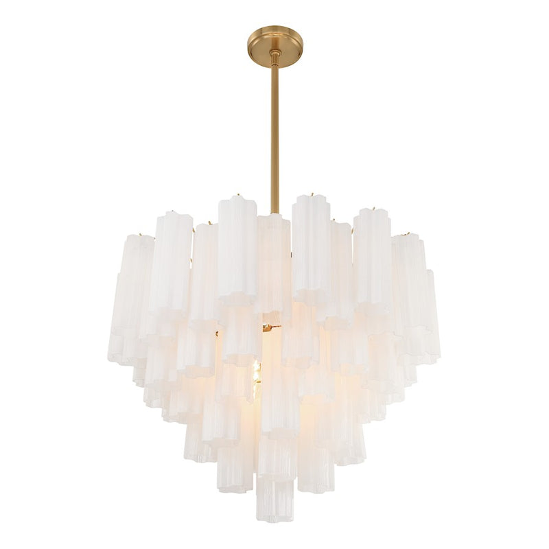 Crystorama Addis Chandelier, Brass
