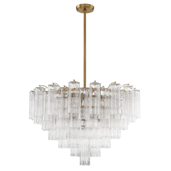 Crystorama Addis Chandelier, Brass