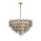 Crystorama Addis 16 Light Chandelier, Gray/Brass/Gold/Smoke - ADD-316-AG-SM