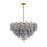 Crystorama Addis 16 Light Chandelier, Gray/Brass/Gold/Smoke