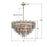 Crystorama Addis 16 Light Chandelier, Gray/Brass/Gold/Smoke