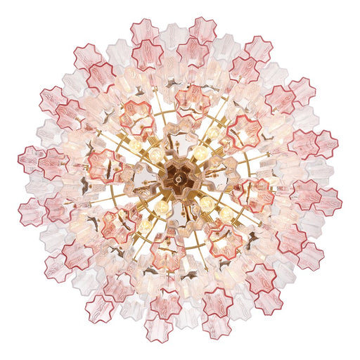 Crystorama Addis 16 Light Chandelier, Brass/Gold/Spring