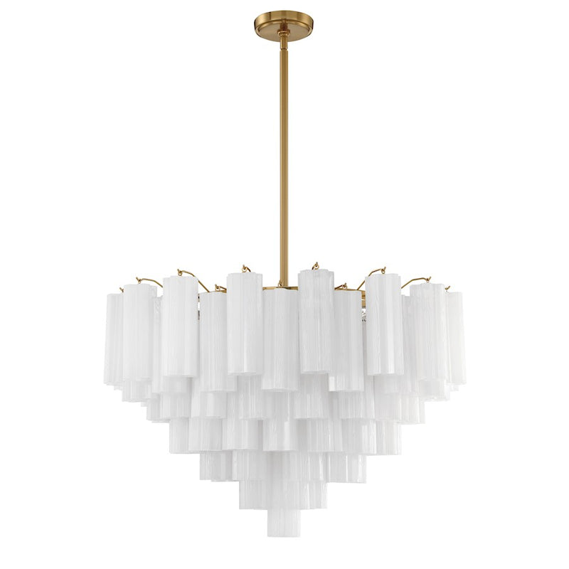 Crystorama Addis Chandelier, Brass