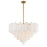 Crystorama Addis Chandelier, Brass