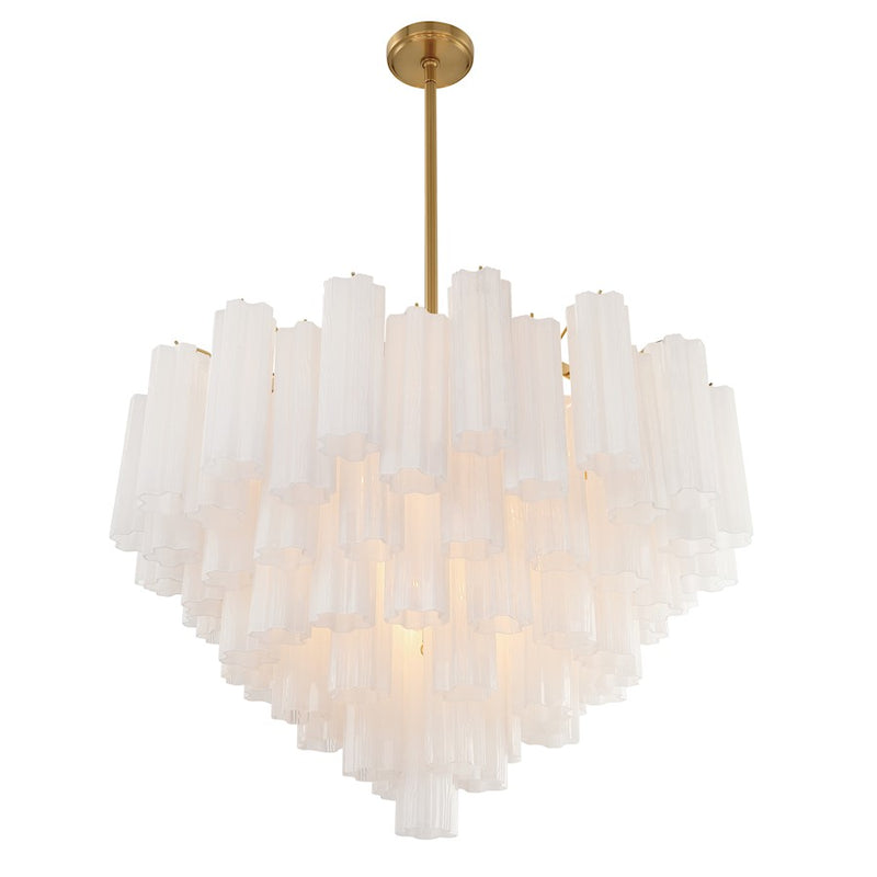 Crystorama Addis Chandelier, Brass