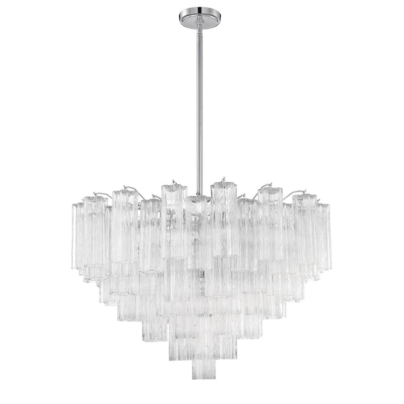 Crystorama Addis Chandelier, Chrome