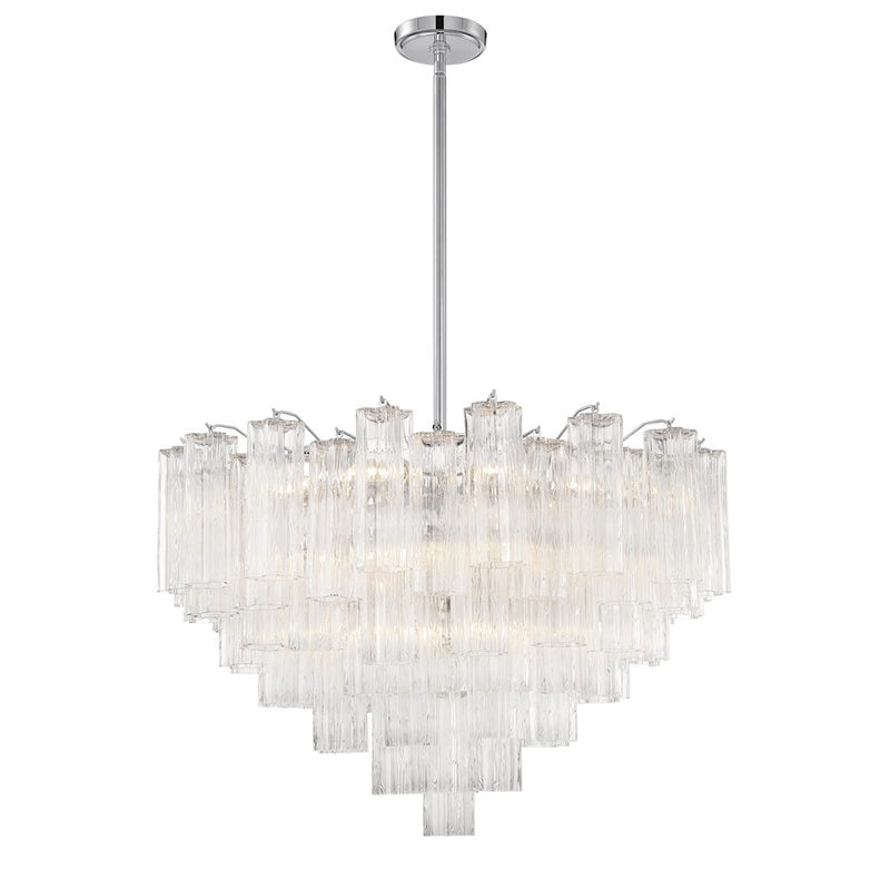 Crystorama Addis Chandelier, Chrome