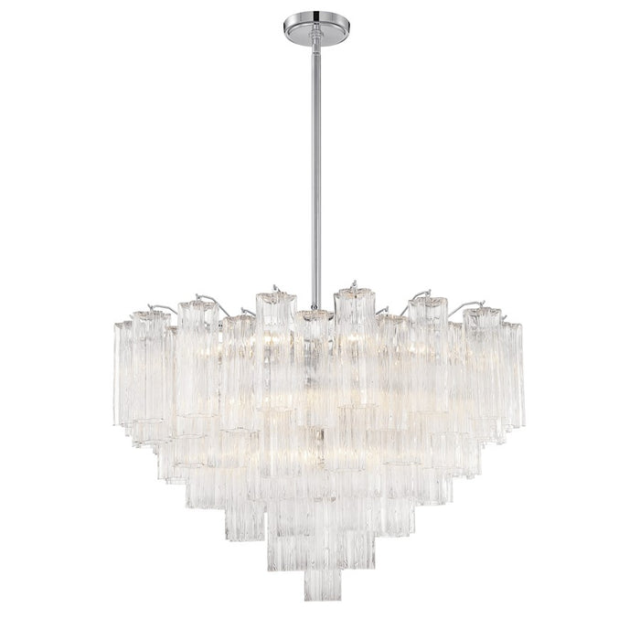 Crystorama Addis Chandelier, Chrome