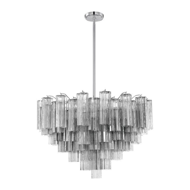 Crystorama Addis Chandelier, Chrome