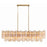Crystorama Addis 14 Light Chandelier, Aged Brass/Amber