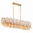 Crystorama Addis 14 Light Chandelier, Aged Brass/Amber