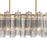Crystorama Addis 14 Lt Linear Chandelier, Gray/Brass/Gold/Smoke