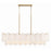 Crystorama Addis 14 Light Chandelier, Aged Brass/White