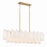 Crystorama Addis 14 Light Chandelier, Aged Brass/White