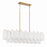 Crystorama Addis 14 Light Chandelier, Aged Brass/White