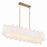 Crystorama Addis 14 Light Chandelier, Aged Brass/White