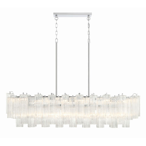 Crystorama Addis 14 Light Chandelier, Polished Chrome/Clear