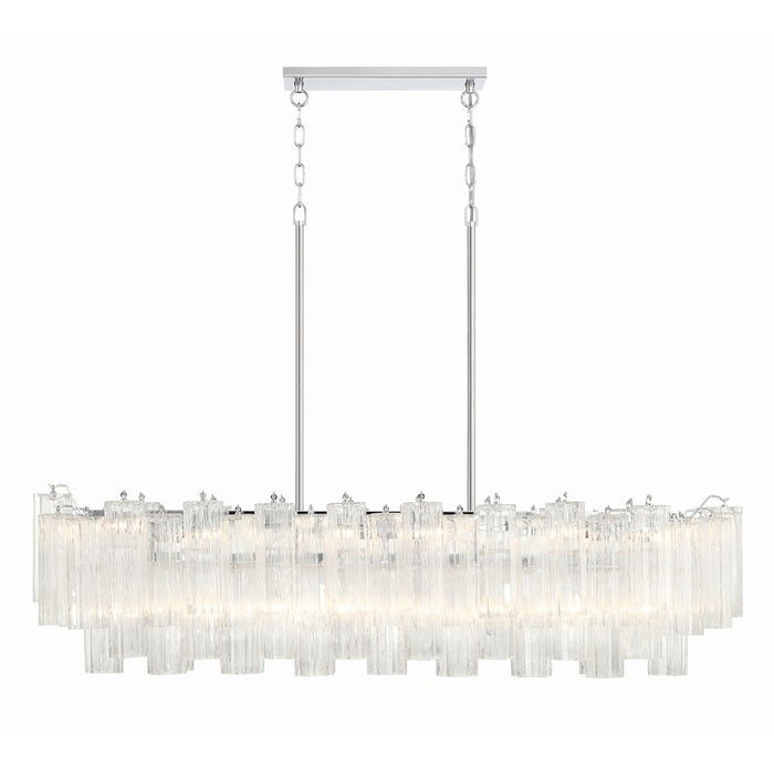 Crystorama Addis 14 Light Chandelier, Polished Chrome/Clear