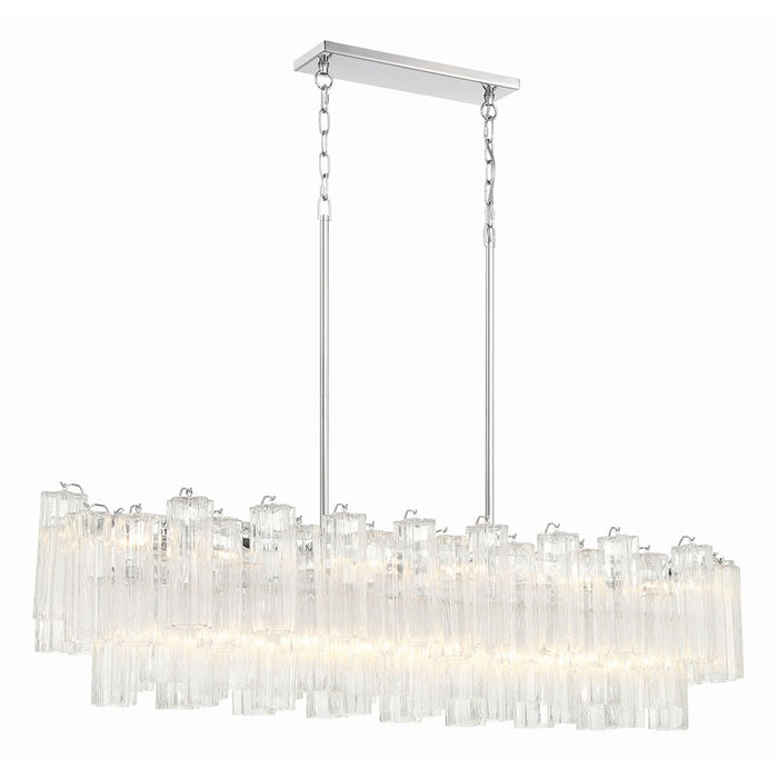 Crystorama Addis 14 Light Chandelier, Polished Chrome/Clear