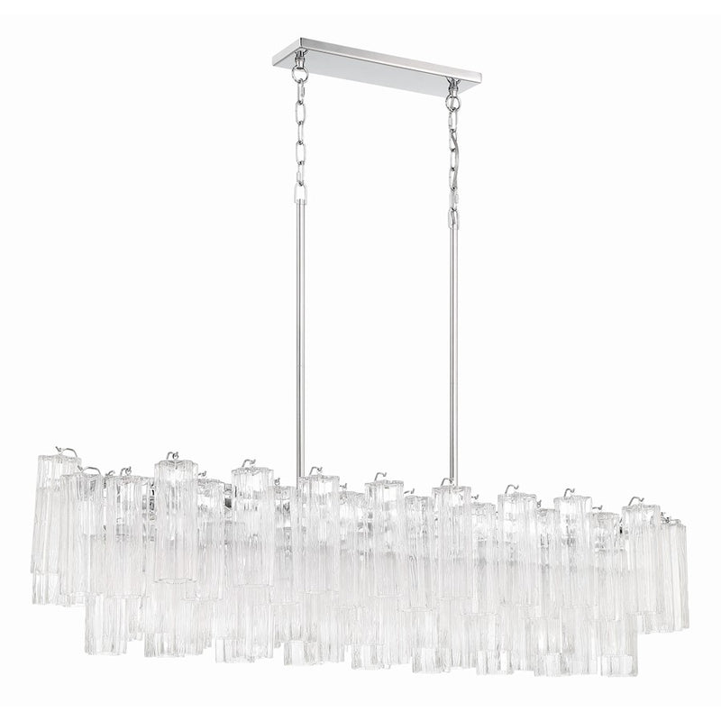 Crystorama Addis 14 Light Chandelier, Polished Chrome/Clear