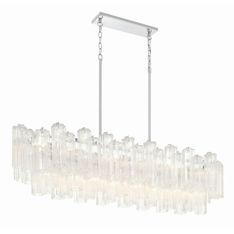 Crystorama Addis 14 Light Chandelier, Polished Chrome/Clear