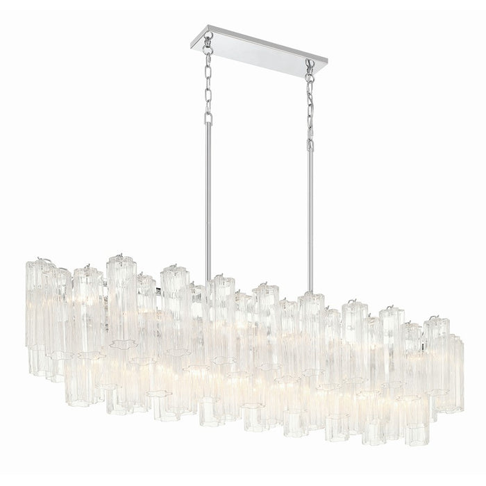 Crystorama Addis 14 Light Chandelier, Polished Chrome/Clear