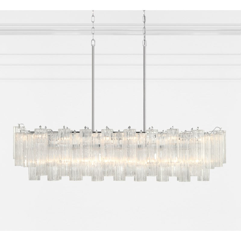Crystorama Addis 14 Light Chandelier, Polished Chrome/Clear