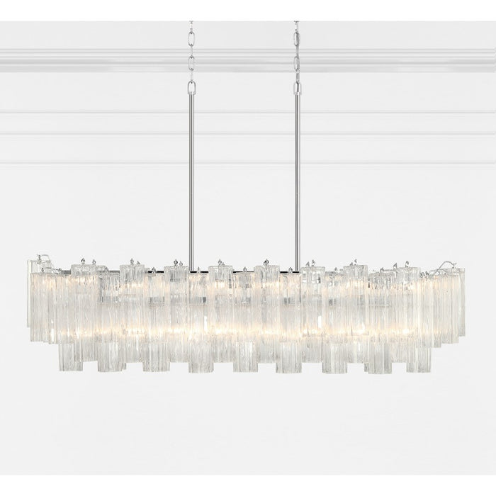 Crystorama Addis 14 Light Chandelier, Polished Chrome/Clear