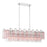 Crystorama Addis 14 Light Linear Chandelier, Chrome/Spring - ADD-317-CH-SP