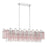 Crystorama Addis 14 Light Linear Chandelier, Chrome/Spring