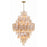 Crystorama Addis 20 Light Chandelier, Aged Brass/Amber