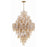Crystorama Addis 20 Light Chandelier, Aged Brass/Amber
