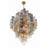 Crystorama Addis 20 Light Chandelier, Aged Brass/Autumn