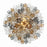 Crystorama Addis 20 Light Chandelier, Aged Brass/Autumn