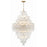 Crystorama Addis 20 Light Chandelier, Aged Brass/Clear