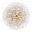 Crystorama Addis 20 Light Chandelier, Aged Brass/Clear