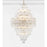 Crystorama Addis 20 Light Chandelier, Aged Brass/Clear
